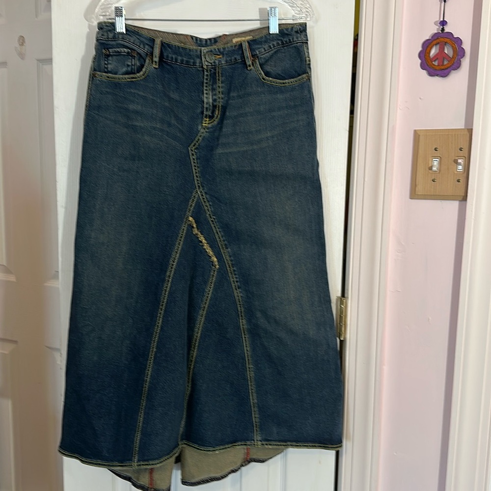 Beautiful FreePeople denim maxi skirt